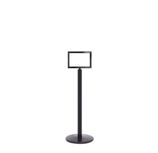 Sign Stands Black Post With A4 Horiz