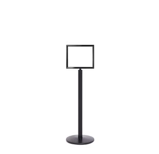 Sign Stands Black Post With A3 Horiz