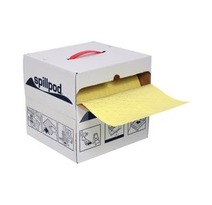 Spillpod Chem Qr Roll Ylw 310Mmx30M