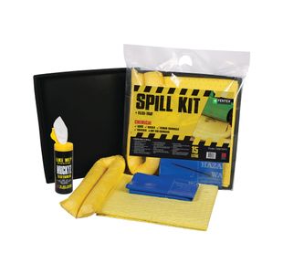 Chem Spill Kit + Flexi-Tray 15L Ylw
