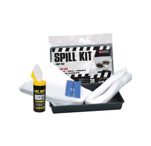 Oil/Fuel Spill Kit + D-Tray 20L Wht