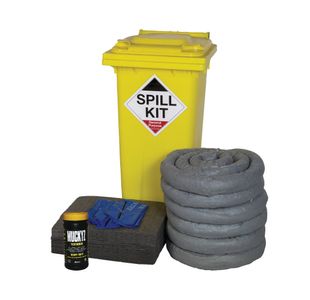 Gpps Spill Kit Ylw Whl Bin 120L Gry