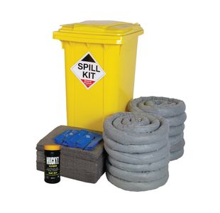 Gpps Spill Kit Ylw Whl Bin 240L Gry