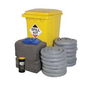Gpps Spill Kit Ylw Whl Bin 240L Gry