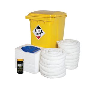 Oil/Fuel Spill Kit Whl Bin 360L Wht