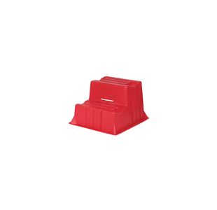 2 Tread Indl Steps Red 510X600X370