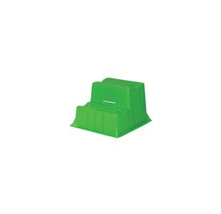 2 Tread Indl Steps Green 510X600X370