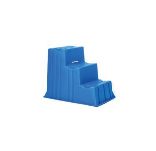 3 Tread Indl Steps Blue 520X740X635