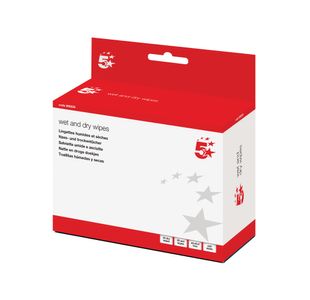 Cleaning Sachets Wet+Dry Wipes Pk20