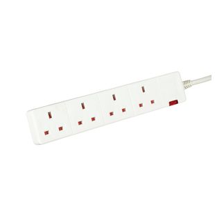 5 Star 4-Way Extension Lead 5M Wht