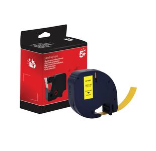 Letratag Plast Tape 12Mmx4M Ylw