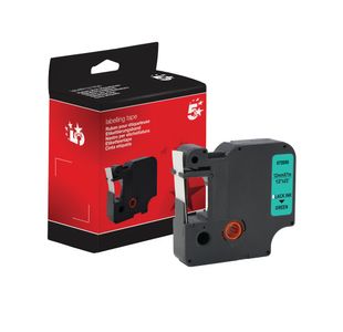 4500 Label Tape 12Mm Black/Grn