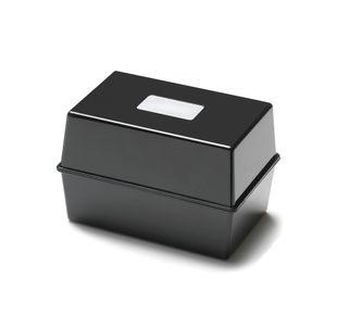 5 Star Card Index Box 5X3 Inch Black