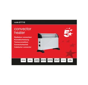 5 Star Convector Heater 2000W White