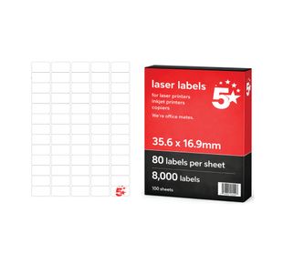 A4 Mini Sheet Lab 35.6X16.9Mm Pk8000