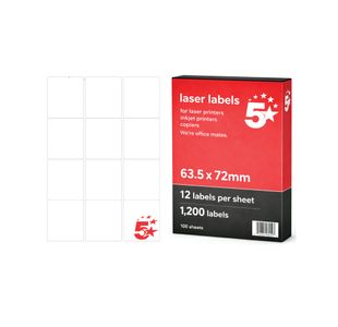 A4 Addr/Parcel Lab 63.5X72Mm Pk1200
