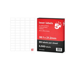 A4 Sheet Lab 38.1X21.2Mm Pk6500
