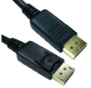Locking Displayport Cable 5M Black