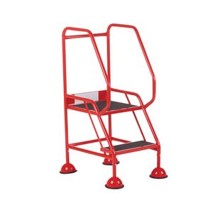Uk Domed Feet Aslip 2 Tread Step Red