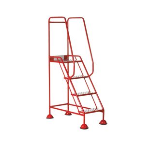 Uk Domed Feet Pchd 4 Tread Step Red