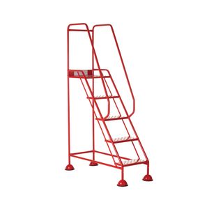Uk Domed Feet Pchd 5 Tread Step Red
