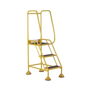 Uk Domed Feet Aslip 3 Tread Step Ylw