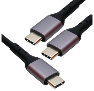 Dual Usbc 140W Charge Cable Blk 1.8M