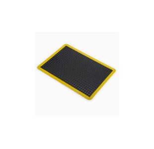 Bub Mat 0.6X0.9M Blk/Ylw Nitrile