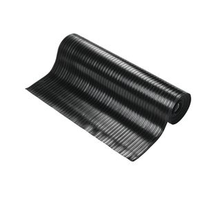 Wide Ribbed Runner Mat 0.9Mx5M Blk