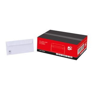 Dl Wallet Env Plsl 100Gsm Wht Pk500