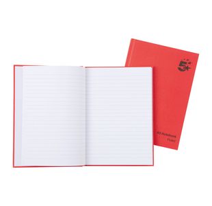Notebook Ruled 192 Pages A5 Red Pk5