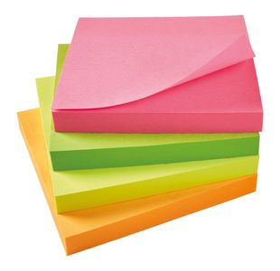 Re-Move Notes 76X76 Ast Neon Pk12