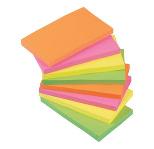 Re-Move Sticky Note 76X127 Neon Pk12