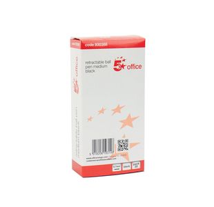 Retr Ball Pen Medium Blk Pk20