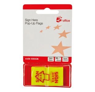 Sign Here Index Flags 46X25Mm Pk500