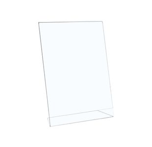 Sign Holder Portrait Slanted A4 Clr