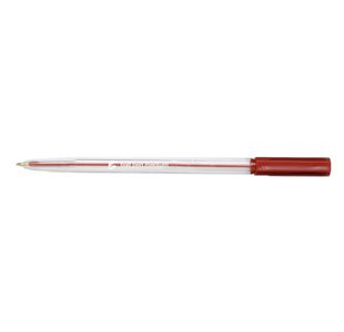 Ball Pen Medium 1Mm Tip Red Pk20
