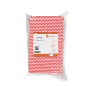Mpps Cleaning Cloth 40Gsm Red Pk50