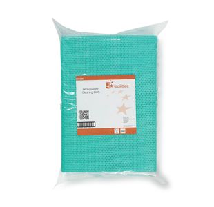 Hdut Cleaning Cloths 76Gsm Grn Pk25