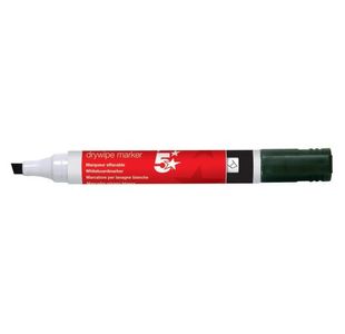 Drywipe Marker Chisel Tip Blk Pk12