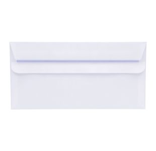 Dl Wallet Envelope Sseal Wht Pk1000