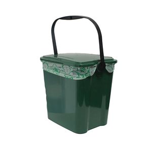 7L Kitchen Waste Caddy W/Lid Green