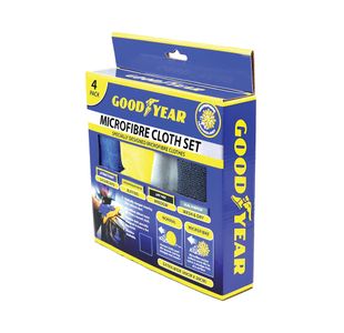 Goodyear Microfibre Cloth Set Pk4