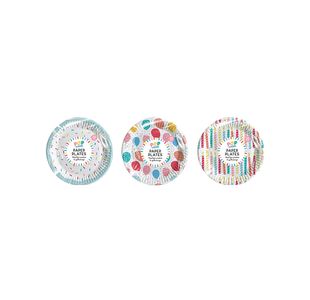 Party Paper Plates X20 Pk18