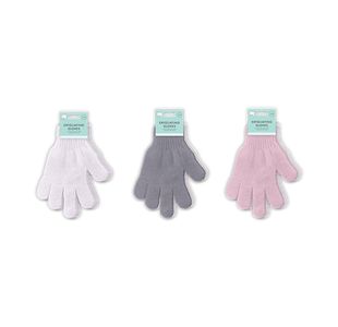 Exfoliating Gloves 2 Pairs Ast Pk24