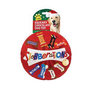 Christmas Choc Box Squeaky Dog Toy