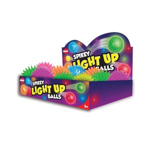 Flashing Spikey Ball Ast Pk24