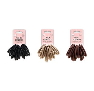 Thick Hair Bobbles 15X Assorted Pk24