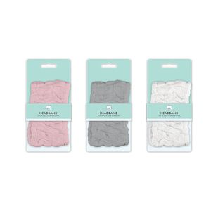 Towel Headband Assorted Pk24