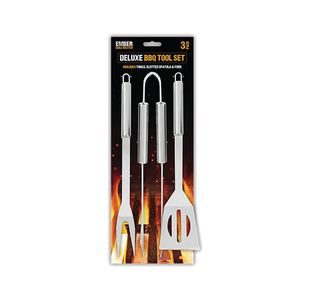 Deluxe Bbq Ssteel 3 Piece Set Pk12